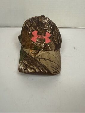 UNDER ARMOUR Camo Pink Adjustable Hat Womens One Size Fits All